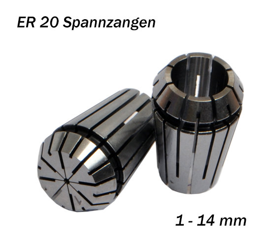 Spannzangen ER 20 (428E) 1,0 - 14,0 mm