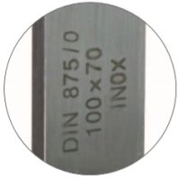Kontrollwinkel 50x40 mm, DIN 875/0, INOX