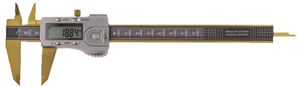 Dig.-Messschieber 150 mm, TIN-Beschichtet, 3 V, ABS-System