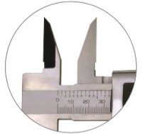 Dig.-Messschieber, 600 x 150 mm, Kreuz/Messer, 45 mm Spitze