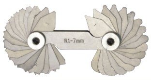 Radiuslehren, 1 - 7 mm