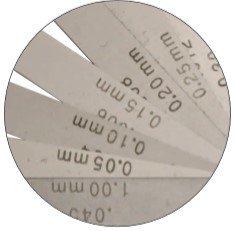 Präzisions-Fühlerlehren 13 Blatt, 0,05 - 1 mm, 100 mm lang, 2,90 €