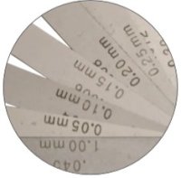 Präzisions-Fühlerlehren 13 Blatt, 0,05 - 1 mm, 100 mm lang
