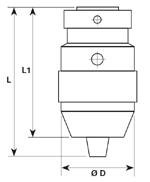 1-16 mm /B18 Schnellspannbohrfutter, Präzision