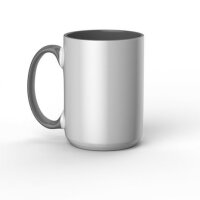 Beveled Ceramic Mug Blank White/Grey 425ml (2009330)