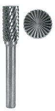 6,0 mm Hartmetall Frässtifte Form A Zylinder (ZYA) mit Stirnverz