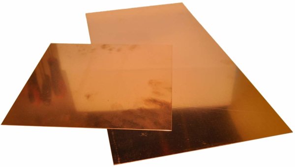 Kupfer-Blech: 1,5 mm, 400 x 200 mm