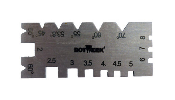 Gewindestahl-Schleiflehre Spitz- und Flachgewinde 80363, GTG-6581