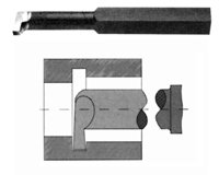 DIN 4963 - 8x8 mm HSS Hakendrehmeißel m. quad. Schaft