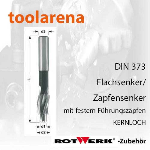 Stufenbohrer HSS Zapfen- senker 9,4 / 6,7 mm Flachsenker